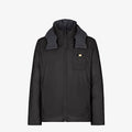 Fendi Black Hooded Chest-Pocket Zip Jacket