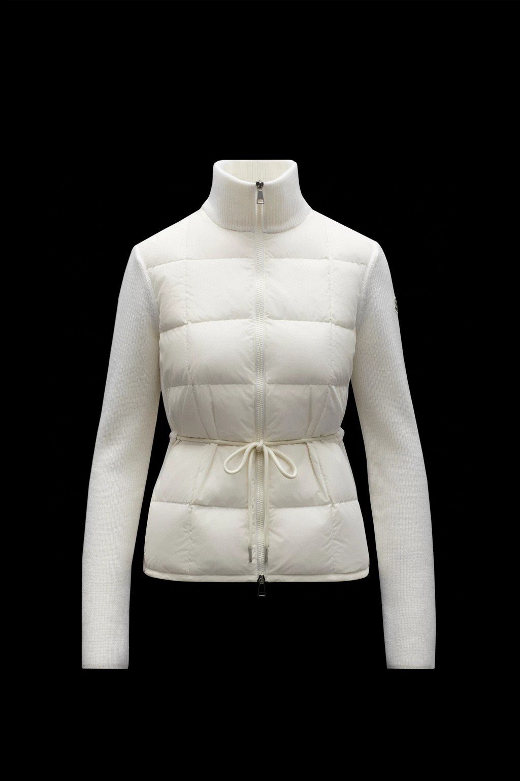 Moncler Women's Sweater-Sleeve Down Jacket