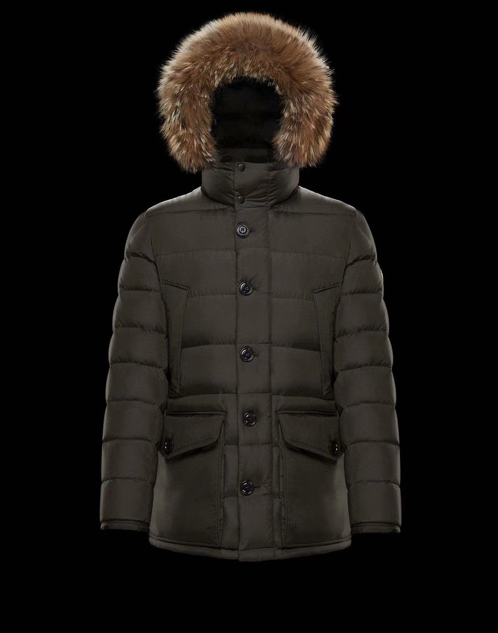 Moncler Hooded Long Down Coat