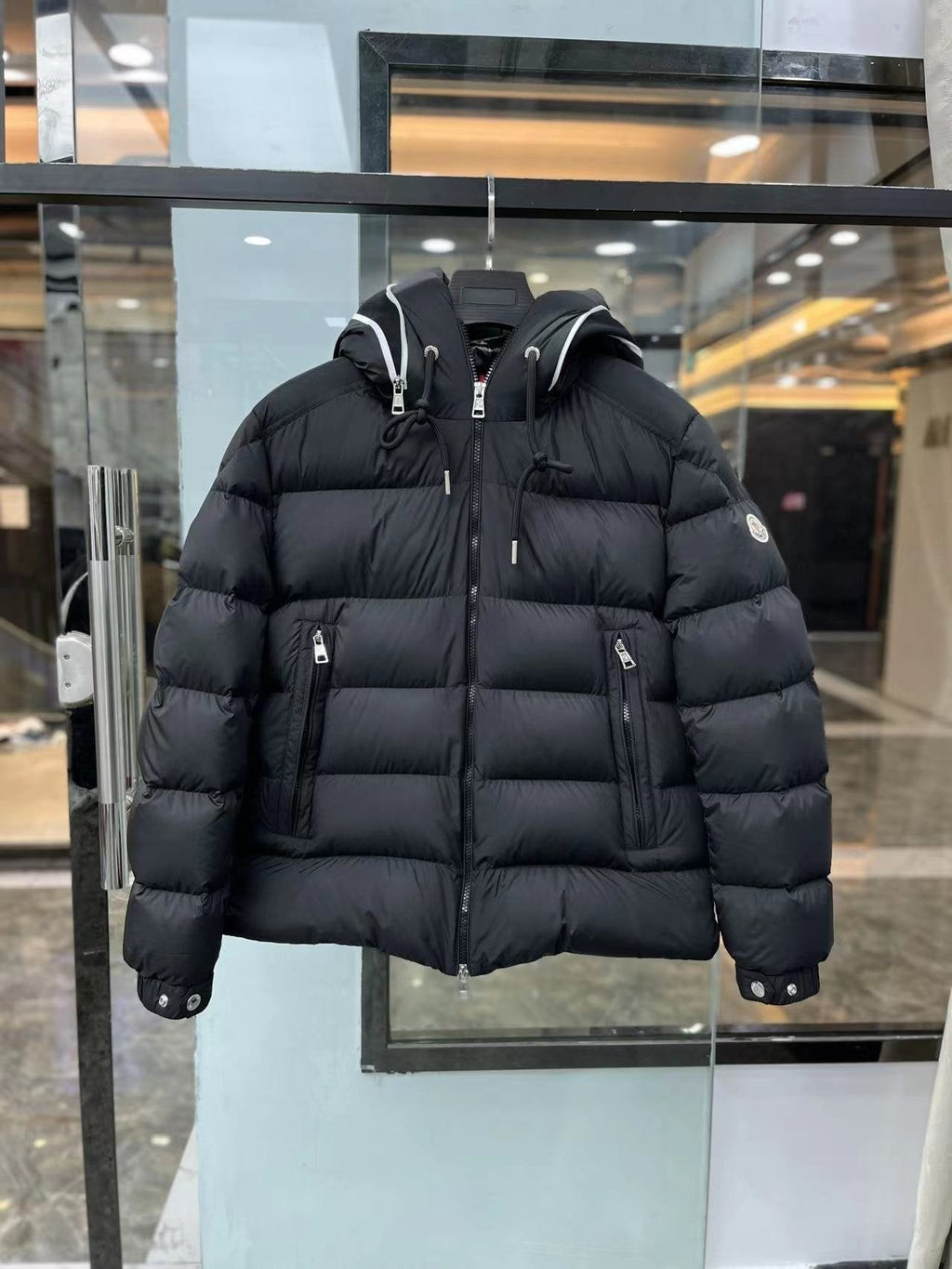 Moncler Hooded Short Down Coat