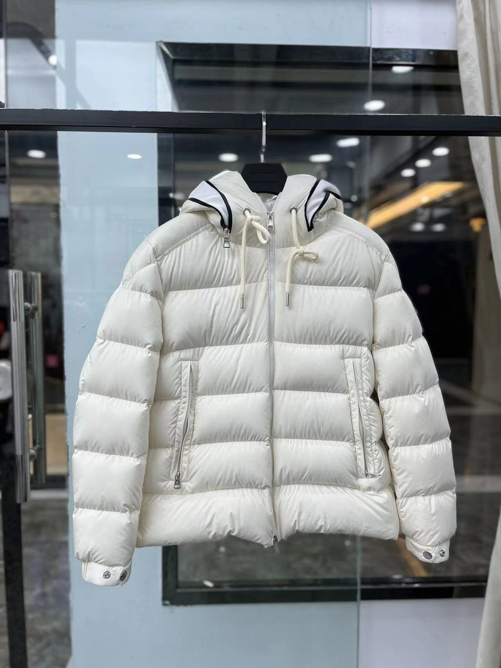 Moncler Hooded Short Down Coat