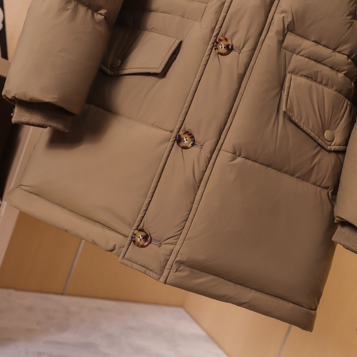 Burberry Unisex Hooded Long Down Jacket