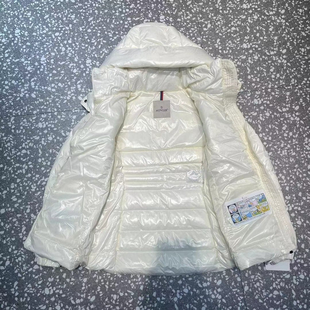 Moncler Women's Glossy Quilted Detachable Hood Puffer Coat