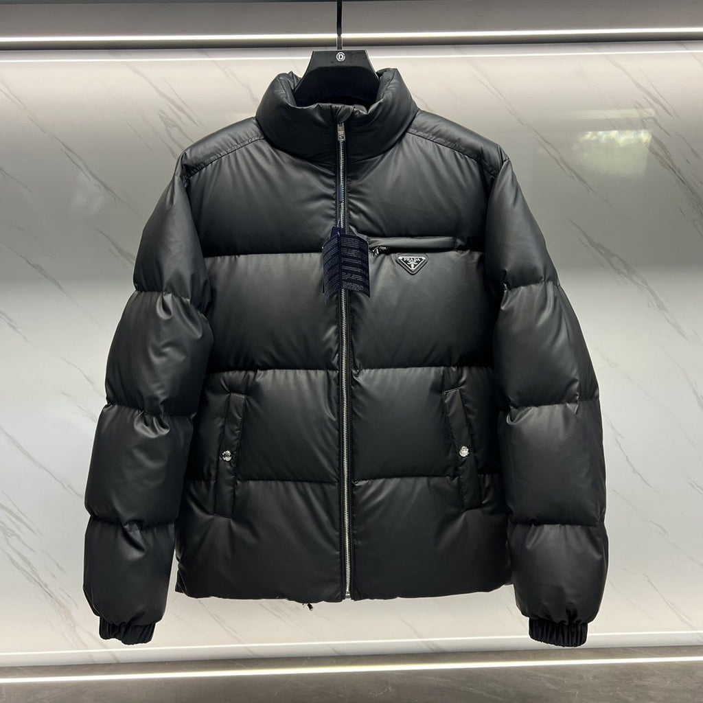Prada Quilted Stand-Collar Puffer Jacket