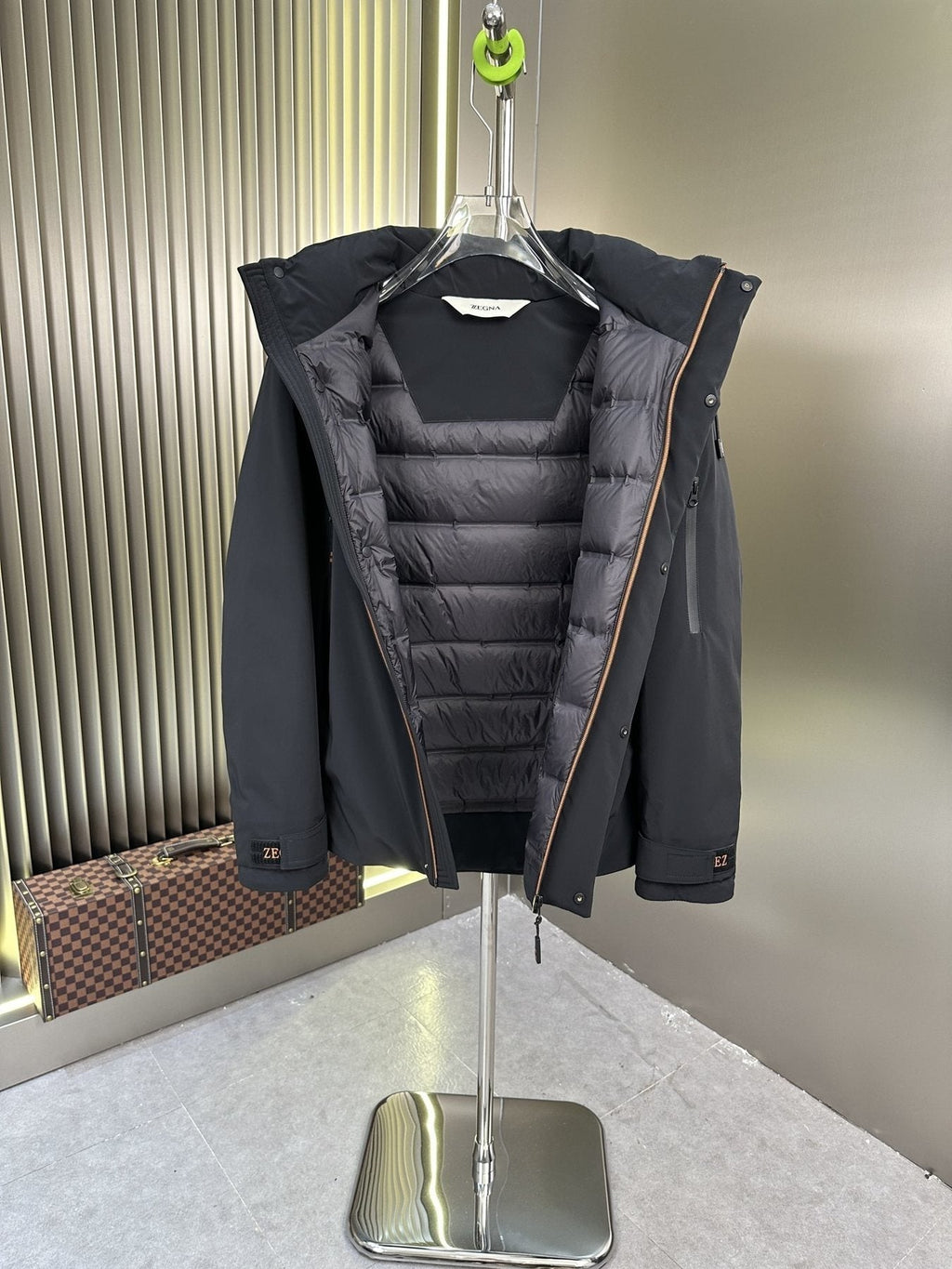 Zegna Hooded Zip-Front Puffer Coat