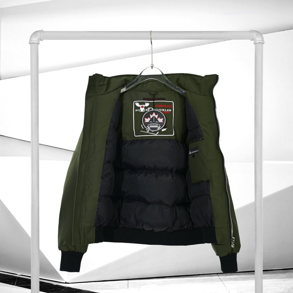 Moose Knuckles Fur-Trim Hooded Puffer Jacket