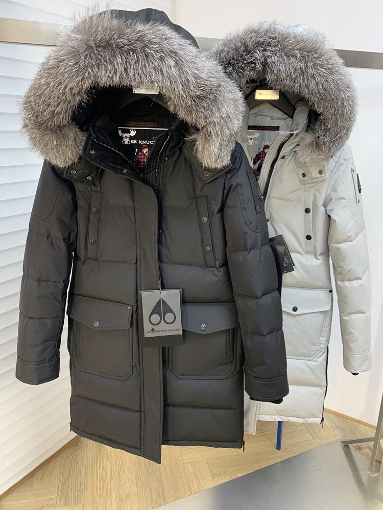 Moose Knuckles Women's Long Hooded Puffer Jacket
