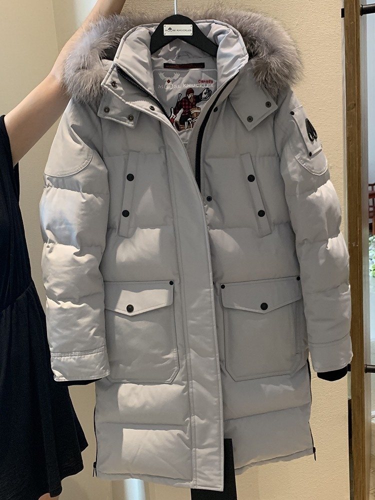 Moose Knuckles Women's Long Hooded Puffer Jacket