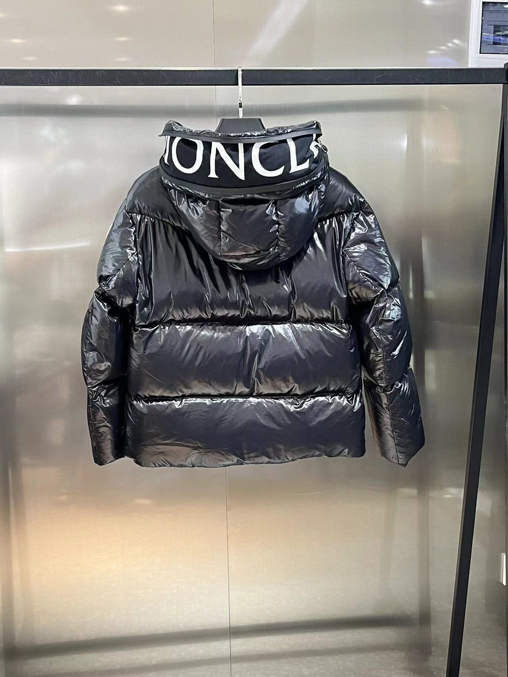Moncler Women's Glossy Hooded Puffer Coat