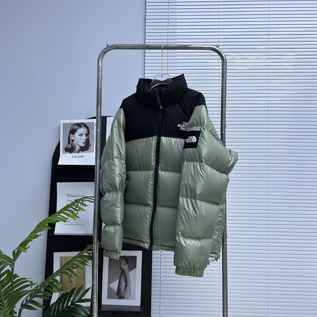 The North Face Color-Block Quilted Puffer Jacket