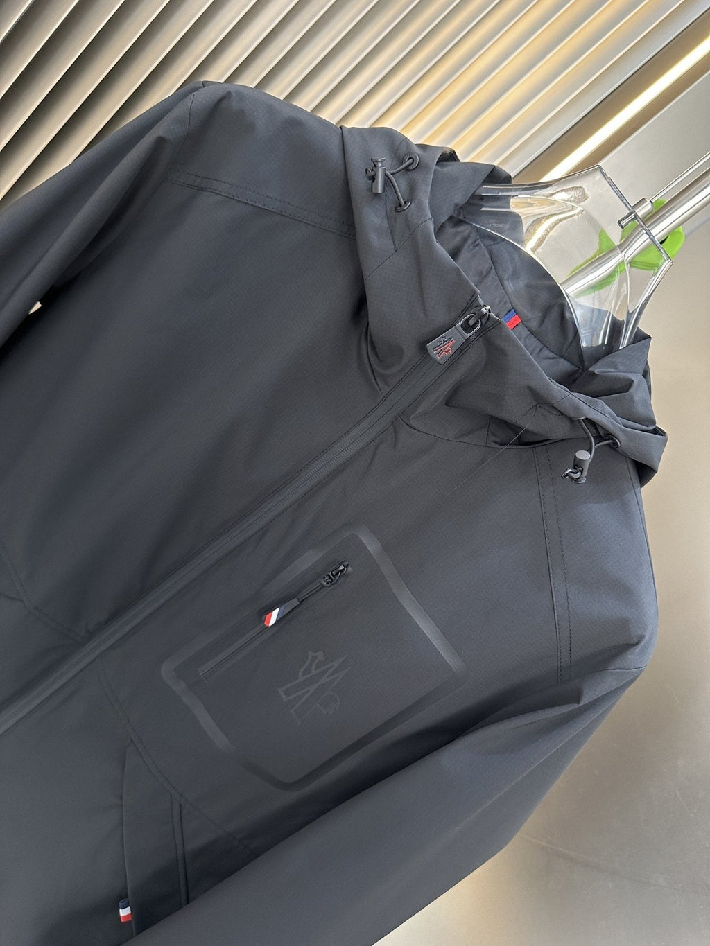 Moncler Hooded Zip-Front Jacket