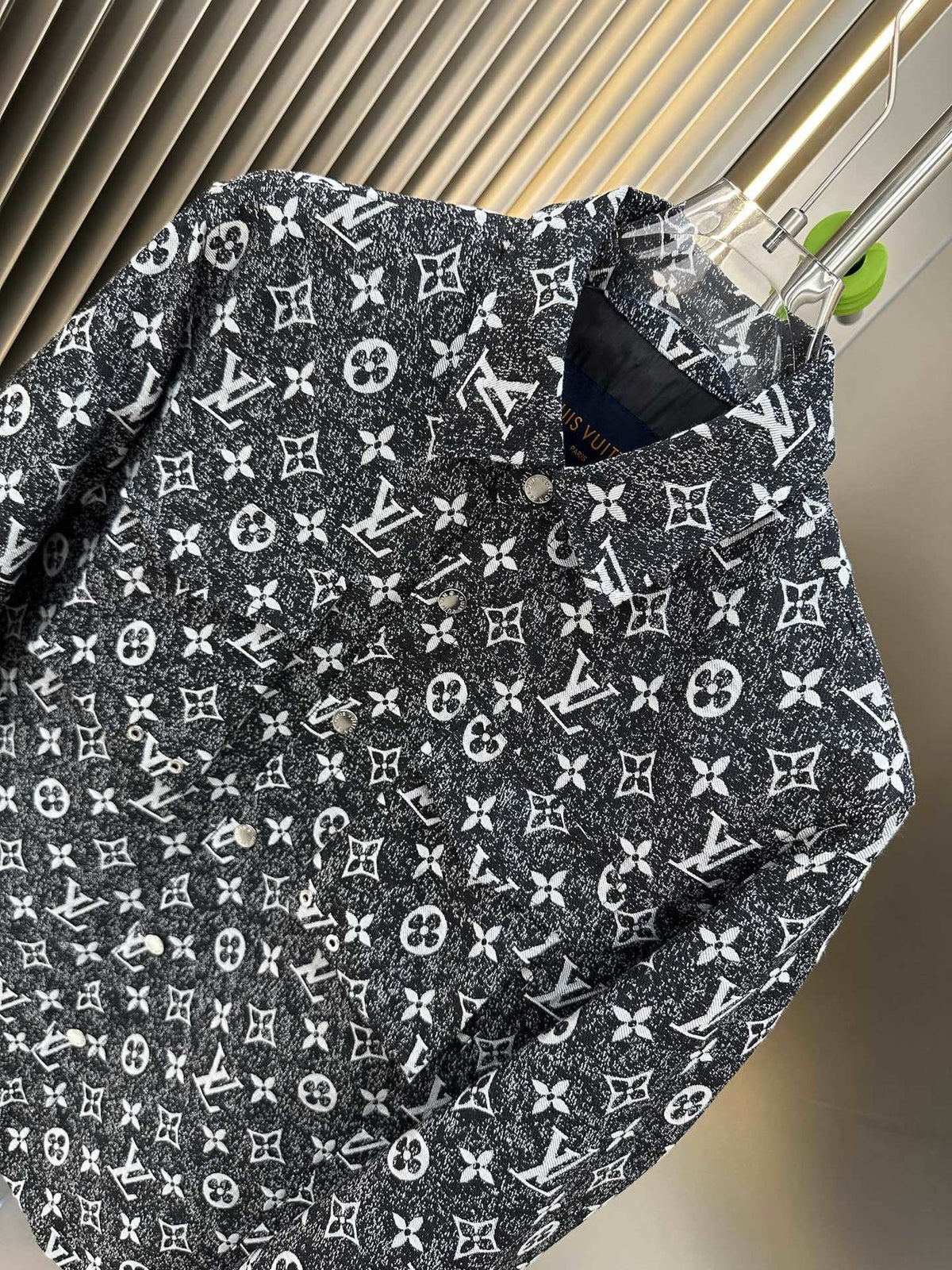 LV All-Over Monogram Button-Front Jacket