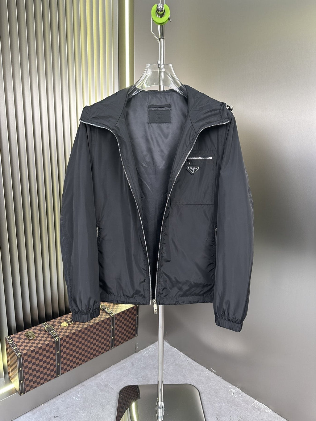 Prada Hooded Zip Jacket
