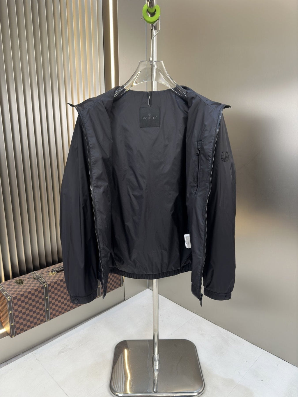 Moncler Hooded Zip-Front Jacket