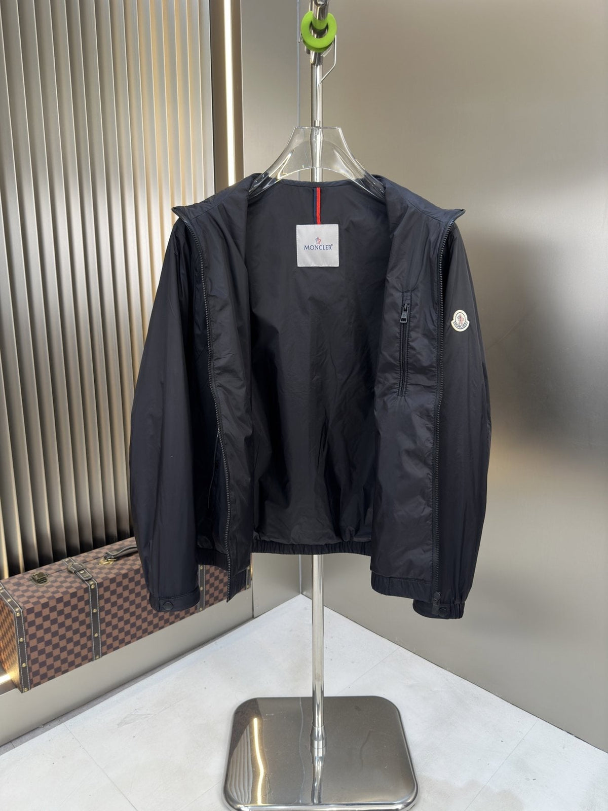 Moncler Lightweight Stand-Collar Zip Jacket