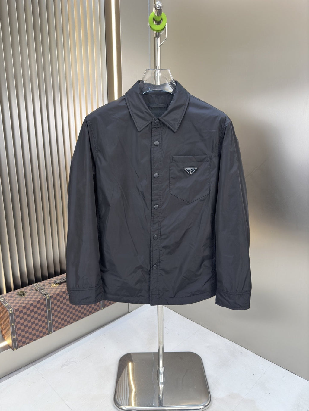 Prada Snap-Front Collared Jacket