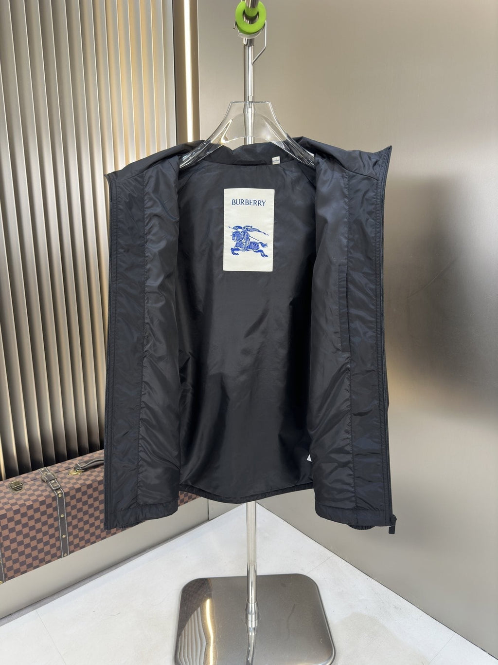 Burberry Hooded Zip-Front Jacket