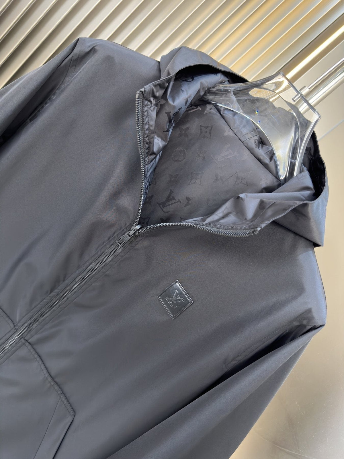 Louis Vuitton Black Hooded Zip Jacket