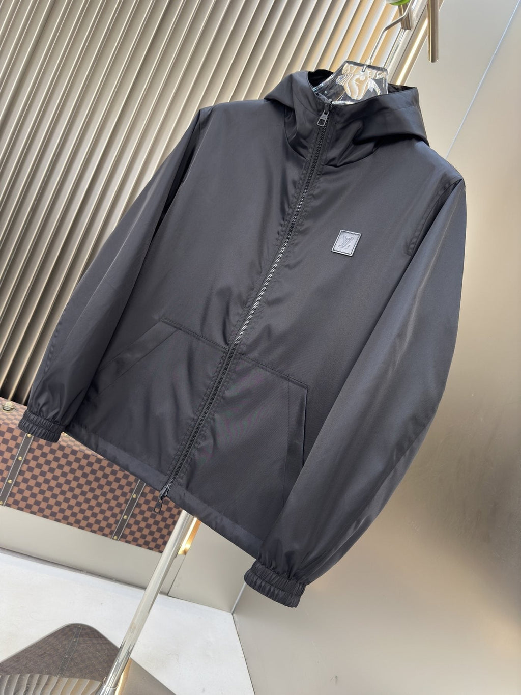 Louis Vuitton Black Hooded Zip Jacket