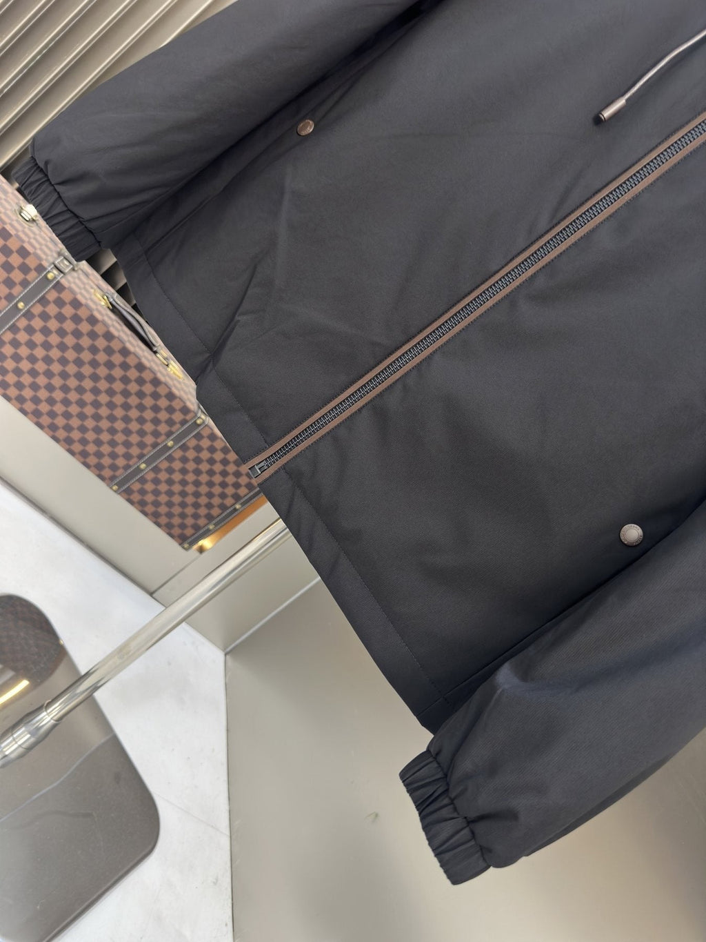 Zegna Hooded Asymmetric-Zip Jacket