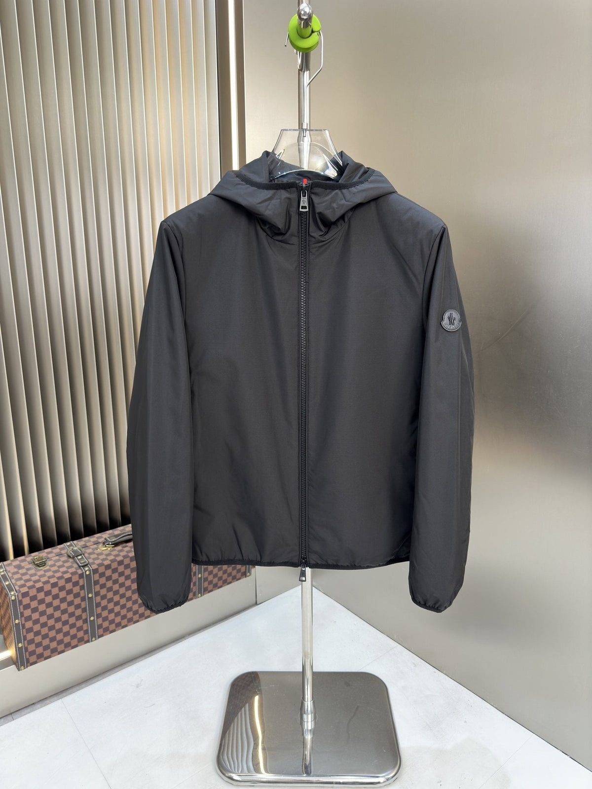 Moncler Hooded Zip-Front Jacket