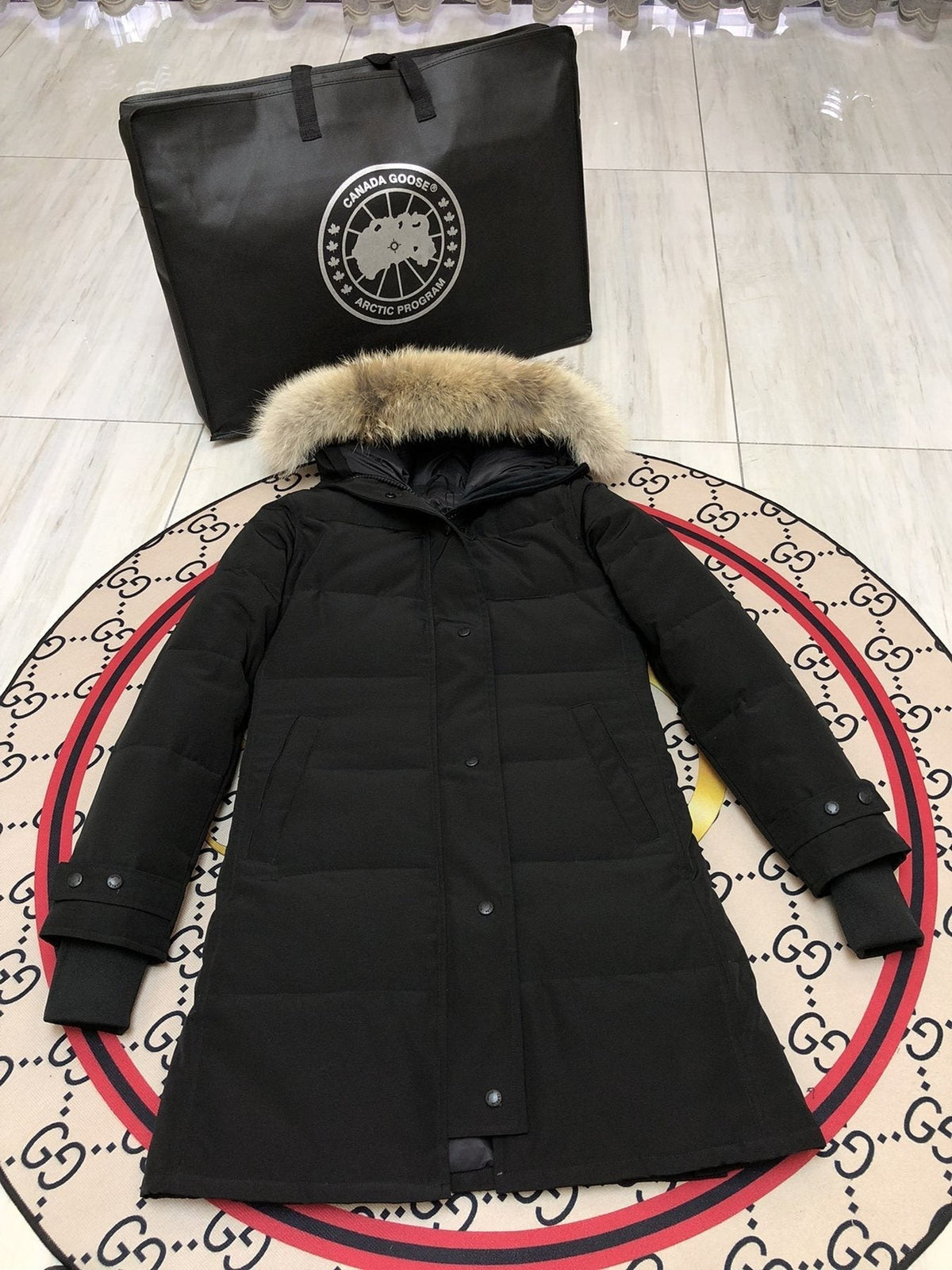 Canada Goose Women's Quilted Long Down Jacket