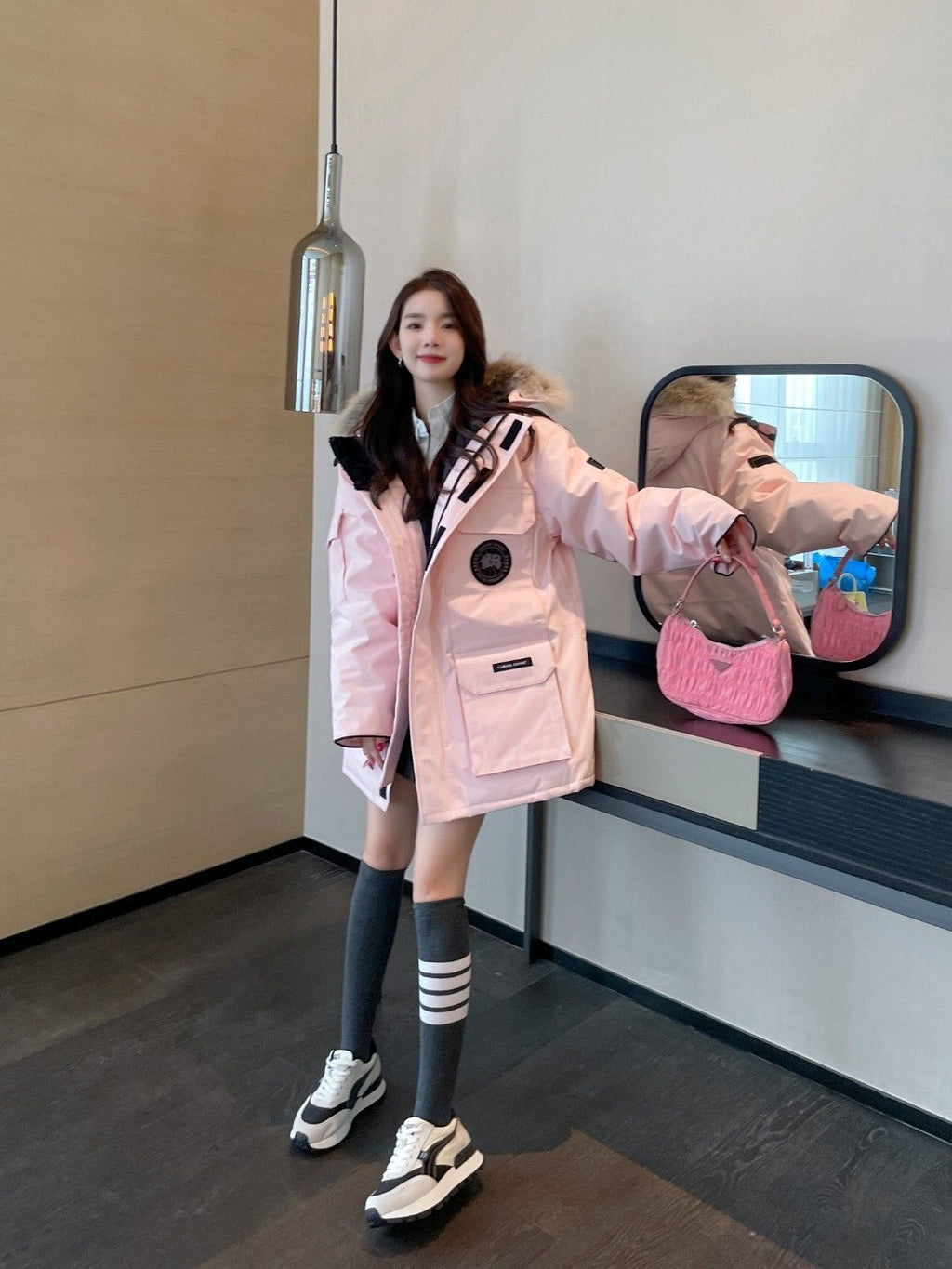 Canada Goose Hooded Fur-Trim Puffer Jacket