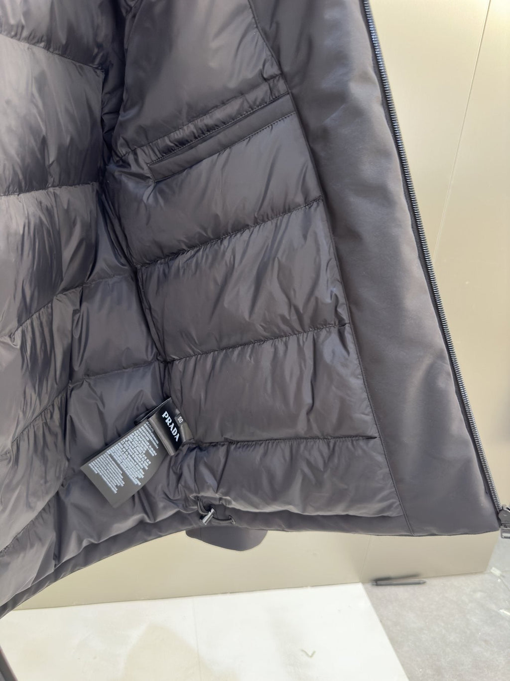 Prada Black Hooded Insulated Jacket