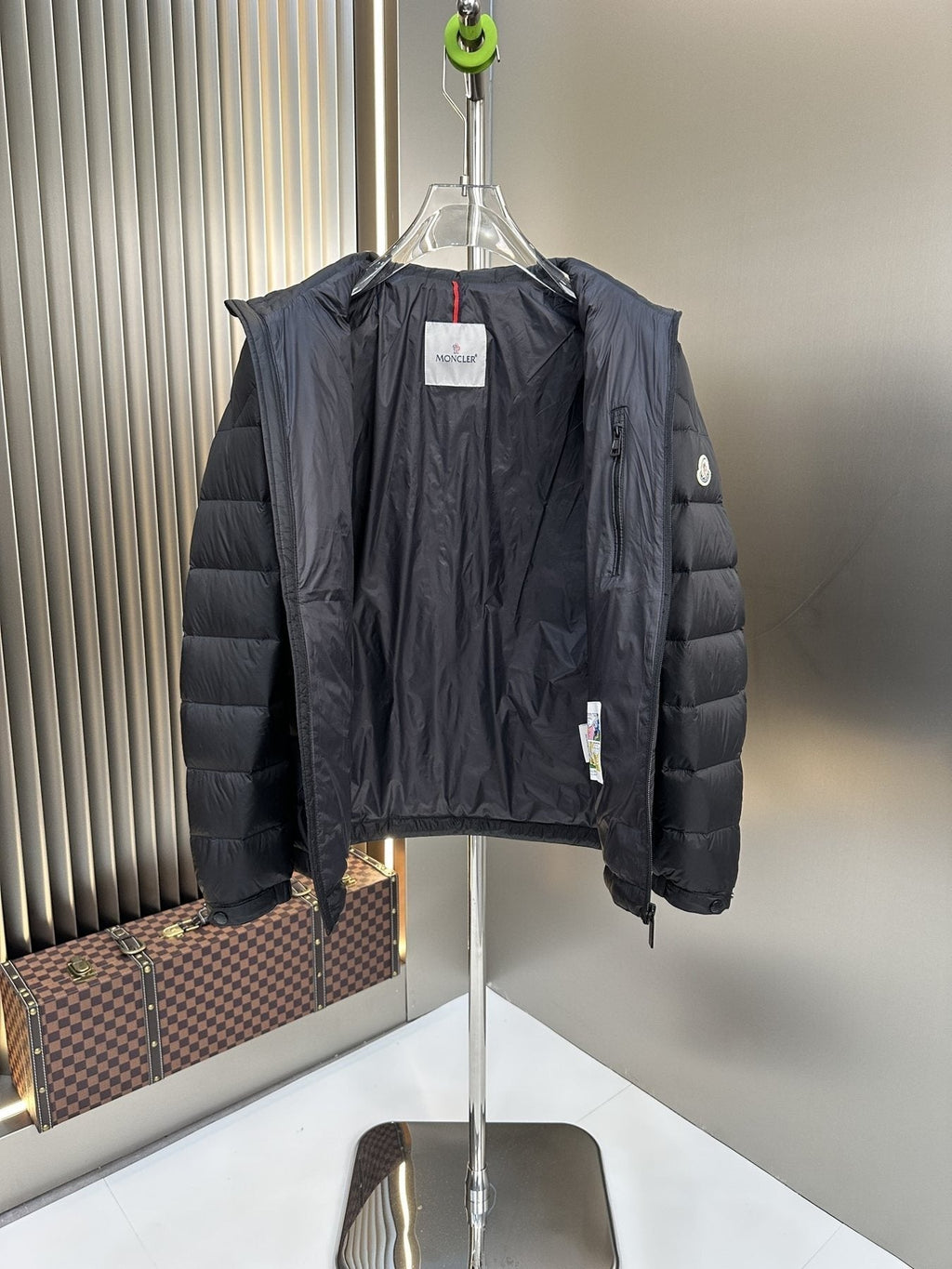 Moncler Black Quilted Puffer Coat