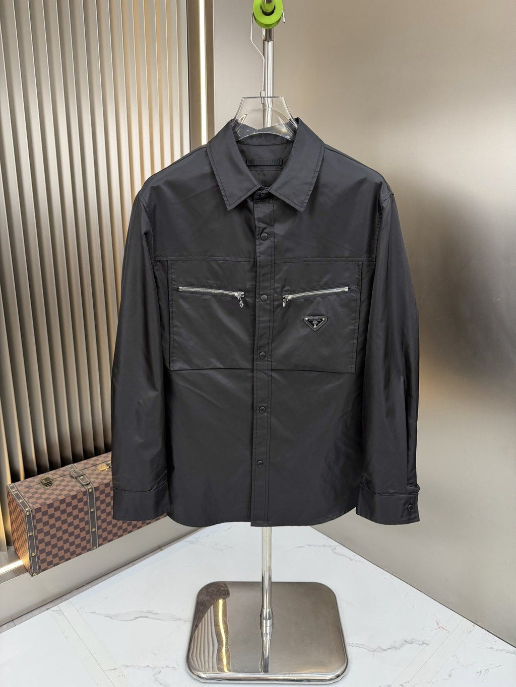 Prada Zip Detail Overshirt Jacket