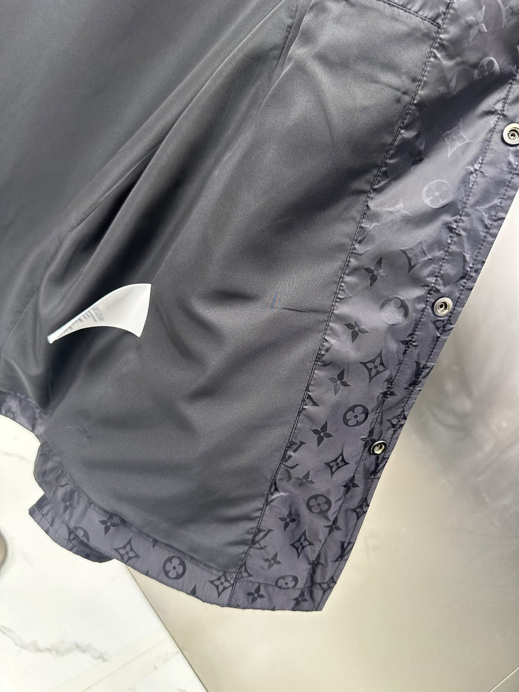LV Tonal Pattern Button-Front Jacket