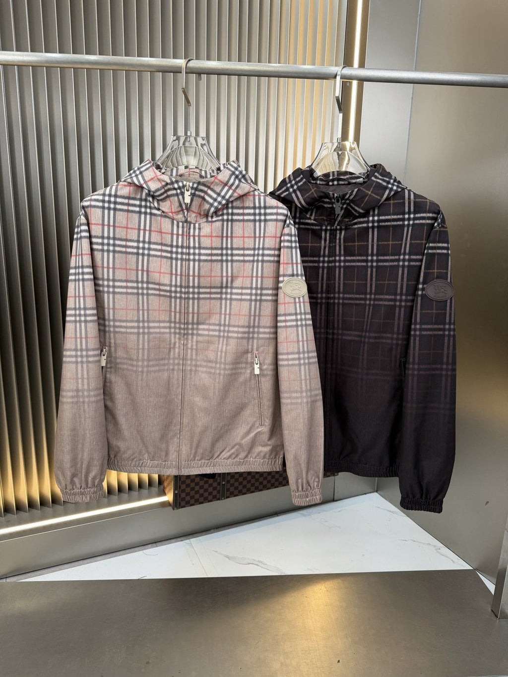 Burberry Plaid Hooded Pullover
