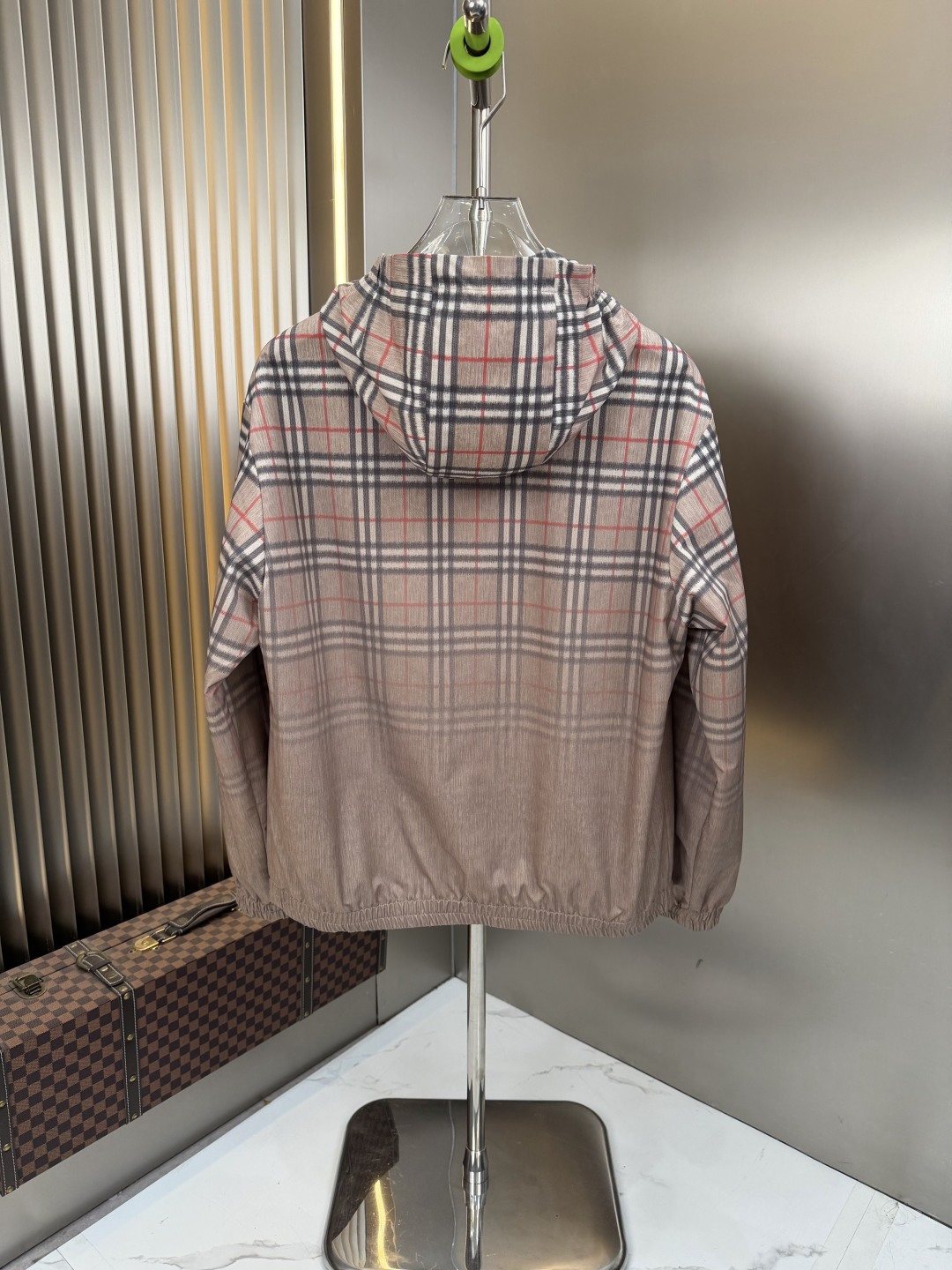 Burberry Plaid Hooded Pullover