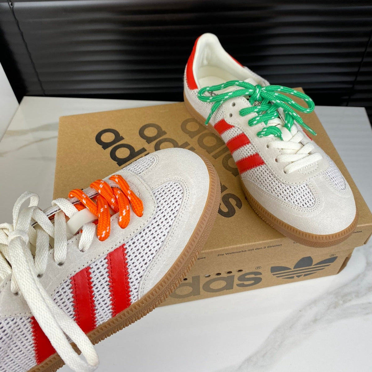 Light Gray Sneakers Adidas Samba Sneakers Cowhide