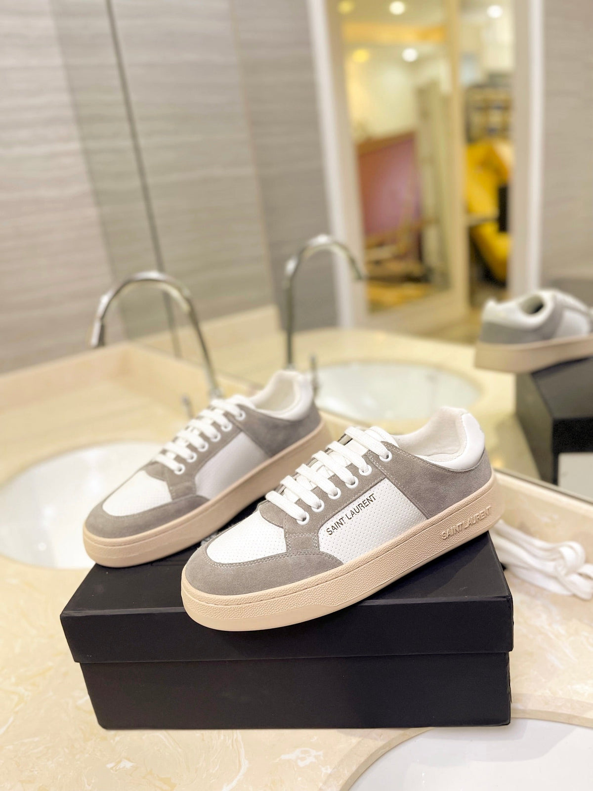 SL SL/61 SNEAKERS CAMEL SUEDE